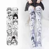 Chaussettes sexy dessins animés bas de dimension en deux dimensions fille anime japonaise sexy mignon cosplay over-the-knee tube personnalité de personnalité velours 240416