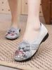 Casual Shoes Female Flat Embroidered Springautumn Single National Wind Restoring Ancient Ways Flax Cloth Mother Soft Bottom