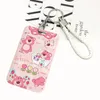 Tornari cartoni animati per bambini carini Keychain Woven Rope Office ID Card Pass Cancella Badge Porta del badge 0327