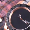 Avanadores de pulso Miniensegund NH36 Rose Gold Watch Dial 10bar Movimento mecânico automático de 40 mm de cristal de safira de 40 mm