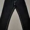 Pantalon de créateur de jeans pour hommes Baggy Jeans Hip Hop Rock Black Pantalon droit Pantalon de grande taille Pantalon décontracté