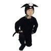 دراما الأطفال لطيفة لطيلة حيوان أزياء الأداء الخنازير الأسود