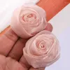 Decorative Flowers 10Pcs 1.95" 5cm Silk Fabric Artificial For Patch Applique Wedding Dress DIY Bride Chiffon Flower Headwear Decoration