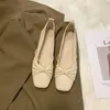 Vestido tênis comemore Low Heel Women Pumps 2024 Primavera Verão Couro macio Cabeça de cabeça MARY JANE JANE MATERNIDADE