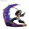 Action Toy Figures Hot 23cm Demon Slayer Kokushibo Tsugikuni Yorichi Figure GK Fierce Battle Action Figurine PVC Modèle de statue Dolls Decor Toys Y240415