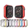 Étui à couverture de la montre pour Apple Watch Series 5 4 3 2 1 Bandes 42mm 38mm 40mm 44 mm Slim TPU Case Mirror Protecteur pour IWatch 4 3 42mm 38M1079598