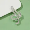 Brooches Rinhoo 1PC A-Z 26 Initial LettersBrooch Women Fashion Ornament For Clothes Bag Charm Accessories