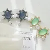 Dangle Ohrringe Bilincolor Fahsion Blue Plastik Opal und Perlenohrring für Frauen