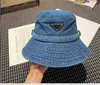 Designer denim Bucket Hat Men Femmes Casquette Cowboy Bob Wide Brim Tie Up Chapeaux Soleil Empêcher Bonnet Boneie Baseball Cap Snacks Robe de pêche extérieure