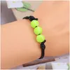 Bijoux Fashion Acrylique Berons Sport Ball Basketball Basketball Baseball Tennis Rugby Design Bracelets Spacer Perre de bracelet DIY 8 COULLES OT0PZ