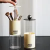 Storage Bottles Transparent Acrylic Tank Makeup Brush Desktop Box Dressing Table Cosmetics Finishing Dustproof Lifting