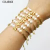 Link braccialetti da 10 pezzi perle fatte a mano con perle della lettera iniziale incantesimi donne gioielli di gioielleria adorabile regalo 40308 40308