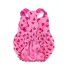 Summer Pet Dog Pink Print Vest kjolkläder Cool Dogs Clothing Cat Små söt tunna Fashion Valpklänningar XSXL 240416