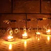 Ljusstakar som snurrar hållare roterande te ljus julbord dekoration karusell roterande ljusstake för bröllop
