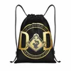 Masic Dad Freemasry Trawstring Sac à dos sacs Freemas Gym Sackpack Sackpack Sac à dos pour la boutique X78P #