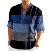 Camisas casuais masculinas 2023 camisa de linho de algodão masculino de ponta de manga longa e colarinho de colares de colares de manga longa e outono T-shirt 24416