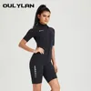 Oulylan M Abito da immersione surf a manica corta Snorkeling Neopreing Wetsuit Men Mantieni costumi da bagno caldi tubiti gratuiti per donne costumi da bagno 240416