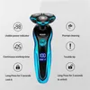 Rasoir électrique lavable rasoir rechargeable coiffure de rasage de coupe machine à raser pour hommes barbe couchette humide double y240410