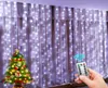 Luzes de cordas LEDs Decoração de Natal Controle remoto USB Casamento Garland Curtaina 3m Férias de lâmpada para quarto bulbo ao ar livre Fairy7027010