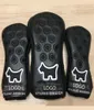 New Design SC Driver Wood Covers 3Pcs/Set Black/White High Quality PU Golf Club Head Covers with Free Shipping9869070