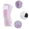 1 PCs Kompressionskreidekolben Träger der Hülle Protektor Elastizität Kneepad Klammer Federstütze Volleyball Running Silicon Pad 240416