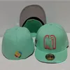 Rękawiczki Doponowane czapki Snapbacki Hat Baskballa Regulowana haftowa czapki Haftowe Cape All Team Outdoor Sport Cap Rozmiar 7-8