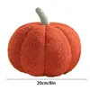 Kudde 3D Pumpkin Plush Halloween Toy Fluffy Stuffed Throw Home