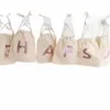 Persalisted Favor Torby z początkową literą 8x10 cm Cott Strackstring torebka na zamówienie Torba prezentowa na wesele baby shower imprezę Y24E#