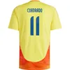 Männer Fußball Kolumbien 11 Jhon Arias Trikots 24/25 Nationalmannschaft 10 James Rodriguez 23 Yaser Asprilla 2 Carlos Cuesta 9 Jhon Cordoba Football Shirt Kits Copa America