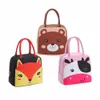 bear Thermal Insulated Lunch Bag Box Portable Reusable Lunch Bag Cooler Tote Lunch Bag For Boys Girls School Office Picnic S0cx#