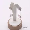 Boucles d'oreilles étalon bijoux de perles uniques Graceful 925 Silver en argent sterling pelotte d'eau douce de 7,5 mm