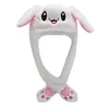 Kawaii chapeau brillant rabbit oreilles nette filet les mêmes oreilles de pincement mignonnes déplaceront le chapeau de lapin chaud et hivernal 240403