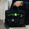 Ladung Totes Bk Stoff Handtasche Italienische Fracht 35 Platin -Tasche Echte Leder -Leinwand Herren Reisen Handtasche große Kapazität Ein Schulterkreuzkörper W haben Logo Hb1p1m