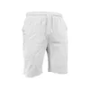 Fashion Summer Mens Solid Short Casual Shorts Drawstring Breathable Beach Pants Cotton linen Sports 240416
