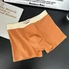 Unterhose 50 Stücke gerippter Baumwoll-Vintage Tonal Antibakterieller Schritt Komfortable atmungsaktive Männerhöfen Paarhosen mittelhaufen