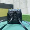 espelho de qualidade feminina moda marmont mochila saco de mochila preto ombros brancos designer de bolsa pequena moda doce mini mochila mochila de fim de semana ombros mochila