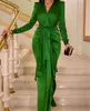 Mermaid prom groene jurken lange sheeve plus size formele avondjurk kanten appliqued elegante feestjurken jurken s