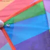 Easy Fly Colorful Rainbow Kite Outdoor Fun Sports Beach Kids Children Buitenspeelgoed Cometas De Viento Outdoor Toys Kites Y240416