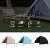 Utomhus utanför marktältet Portable Camping Single Person UV Resistant Används med sängvandringsöverlevnadsutrustning 240416 240426