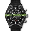 IWC Pilot Watch Designer Luxury Mécanical Men de haute qualité Dalan de loisirs de haute qualité Calan