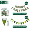 Party Decoration 3 X Multi Set 9 8ft Red Paper Card Banner Decorations For Christmas Personalized Hanging