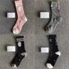 Fashion Designer Men's and Women's Head Embroidered Shark Pure Cotton Socks Classic Color Style A011