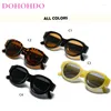 サングラスDohohdo Oval Cat Eye for Women Brand Designer Fashion Eyewear Men Shades Glasses