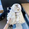 Scarves Season Warm Scarf Women's Simple All-Match Shawl Spring And Autumn Decorative Solid Color Knitted Wool Hand-Woven