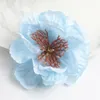 Fleurs décoratives 10pcs 8cm Big Artificial Silk Fake Head for Home Decor Wedding Marriage Decoration DIY Craft Garland Accessoires