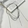 Collier de pierre exquis avec coulable avec chaîne de cou de longueur chaîne de collier de la chaîne de cou accessoires de bijoux pour femmes