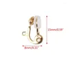 Studörhängen 10pc Clip-On Earring Converter Icke-Pierced Ear Hoop med komfortdyna