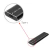 Behuizing M2 NVME Externe vaste toestand Disk Box 10GBPS Solid State Drive Case Aluminium legering Portable SSD Box voor MacBook -laptop