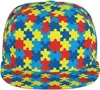 Boll Caps Autism Awareness Baseball Cap Män Kvinnor Justerbar Snapback Flat Brim Hip Hop Hatts