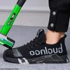 Säkerhetsskor män för arbetssäkerhet stövlar stål tå skyddande skor punktering bevis arbetsstövlar byggnad arbetsskor för män 240409